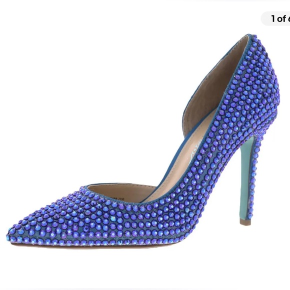 Betsey Johnson Hazil D’Orsey Rhinestone Heels - Picture 6 of 8